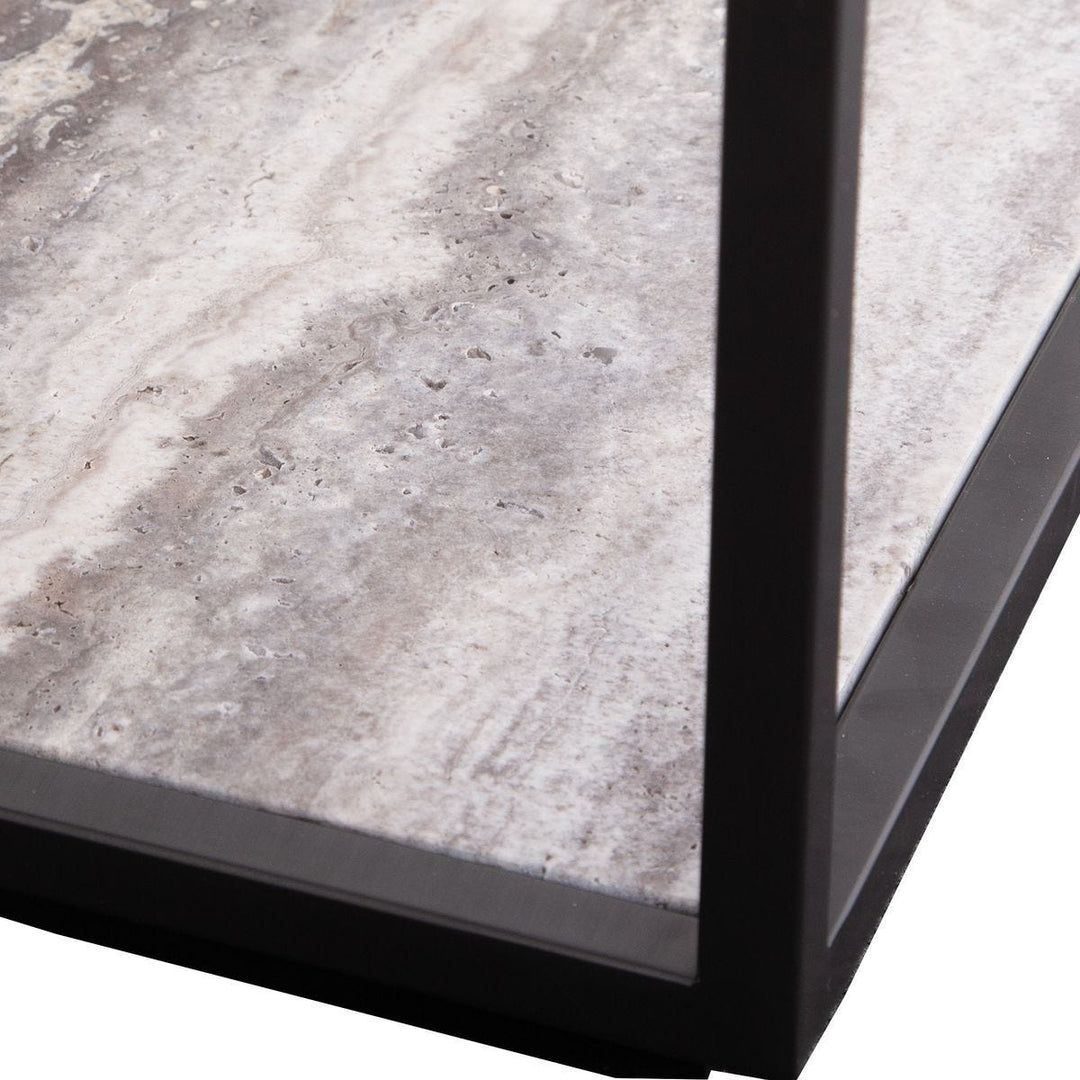 Floating Plane Etagere - Travertine/Bronze - undefined