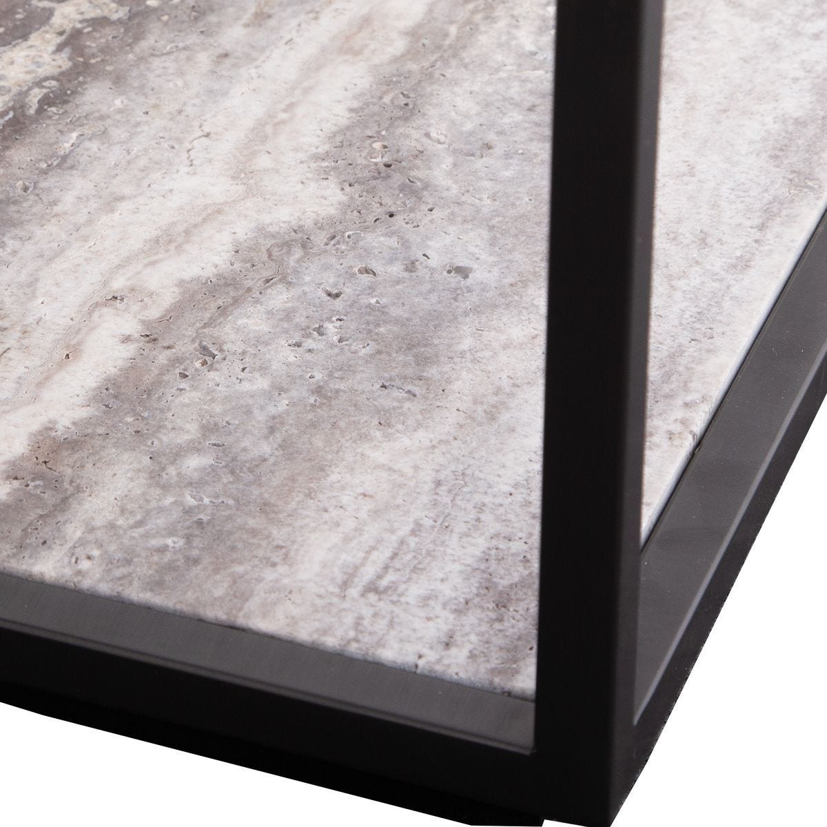 Floating Plane Etagere - Travertine/Bronze - undefined