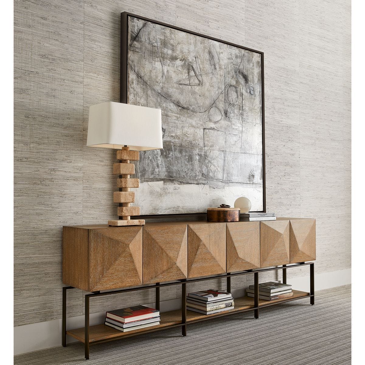 Trapezoid 6 Door Cabinet - undefined
