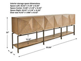 Trapezoid 6 Door Cabinet - undefined