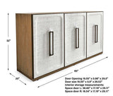White Linen 3 Door Cabinet - undefined