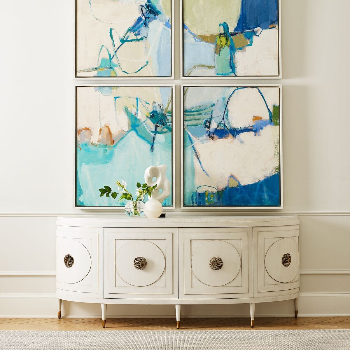 Paris Console Cabinet in White - Large - undefined