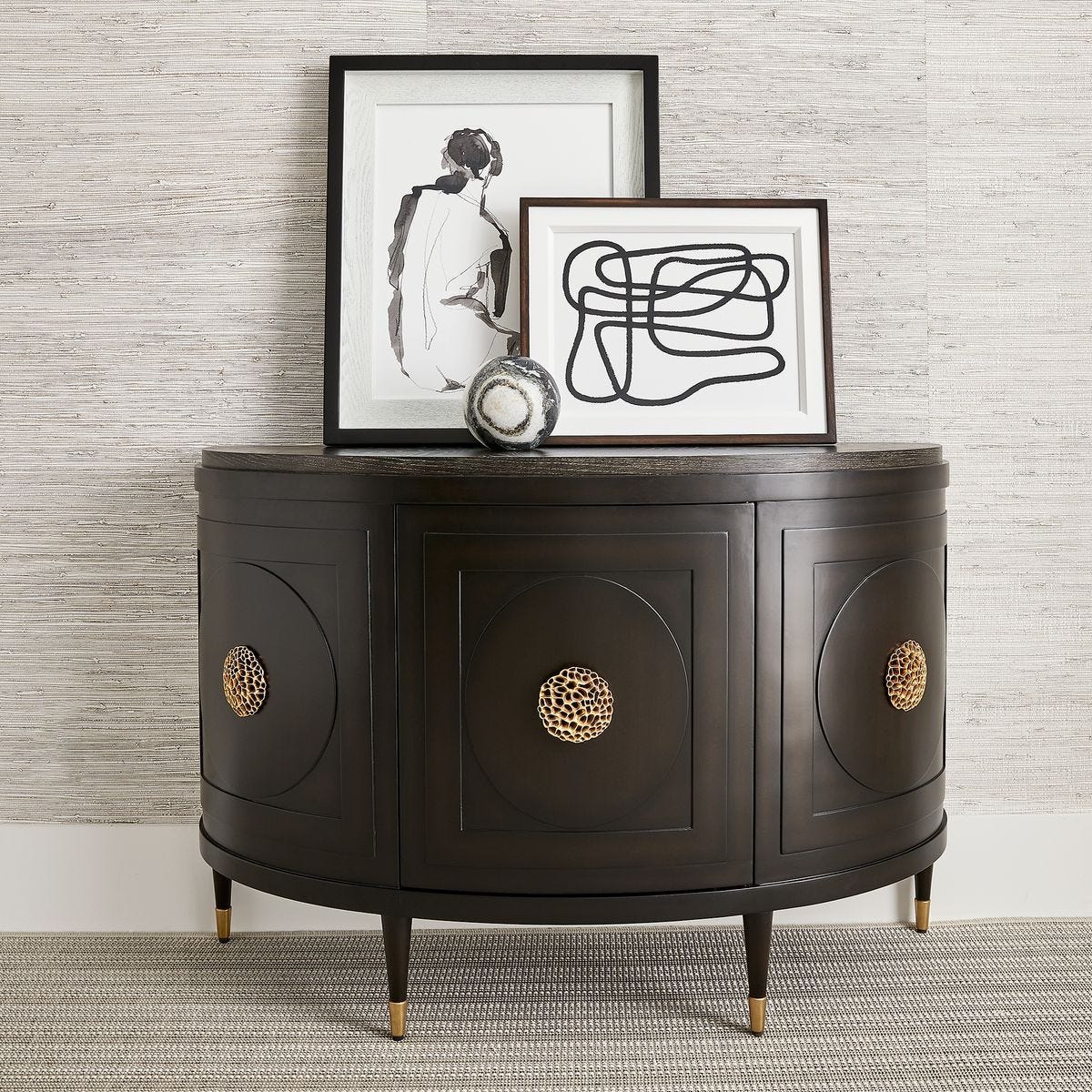 Paris 48 Inch Console Cabinet in Espresso - undefined