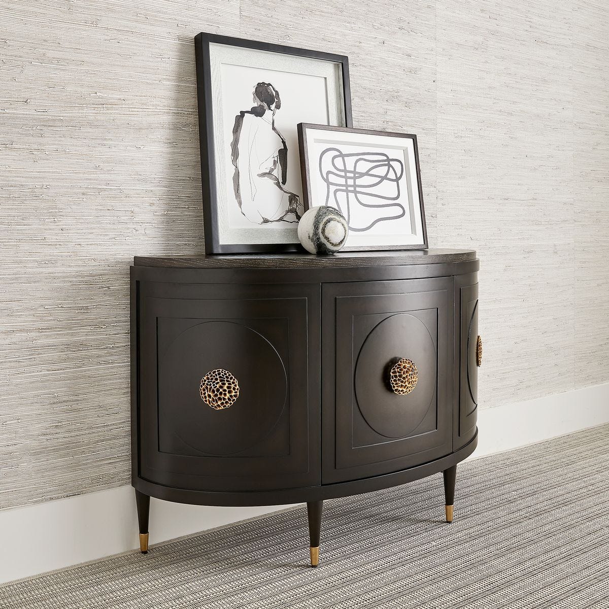 Paris 48 Inch Console Cabinet in Espresso - undefined