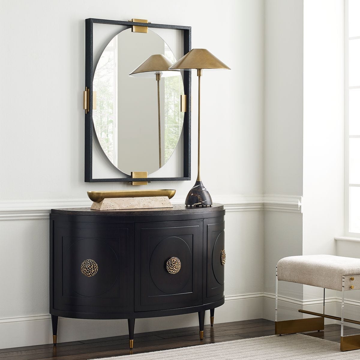 Paris 48 Inch Console Cabinet in Espresso - undefined