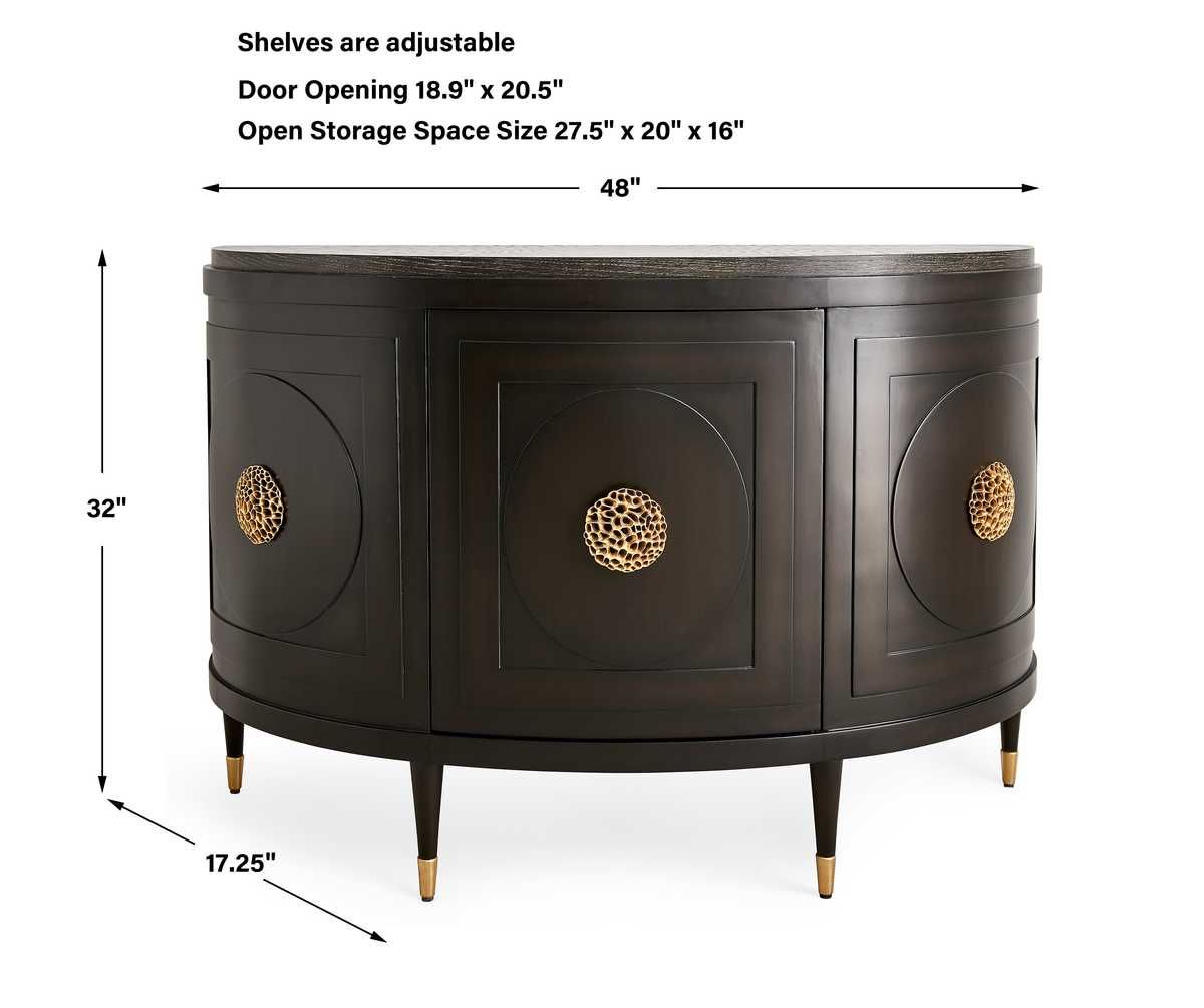 Paris 48 Inch Console Cabinet in Espresso - undefined
