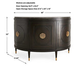 Paris 48 Inch Console Cabinet in Espresso - undefined