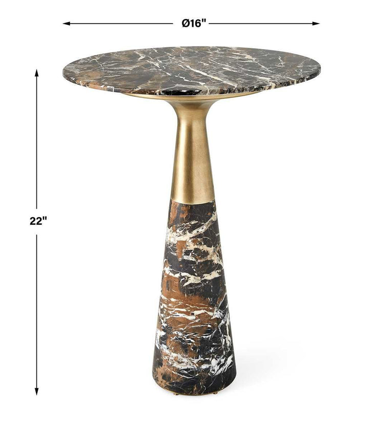 Pier Accent Table - Marble - undefined
