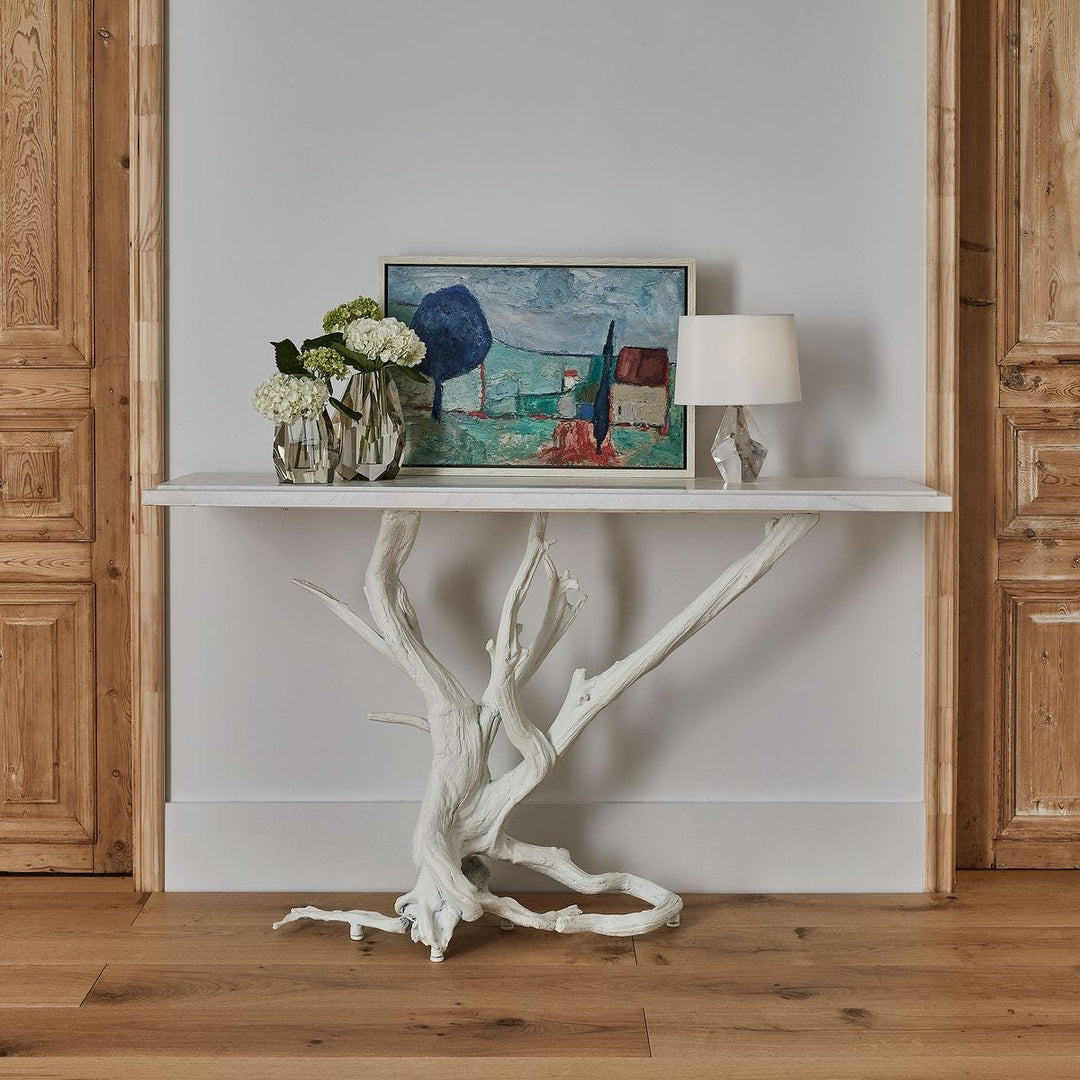 Big Sur Console Table - Matte White - undefined