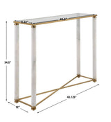 White Pillar Console Table - undefined