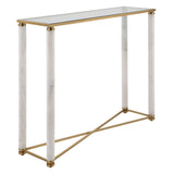 White Pillar Console Table - undefined