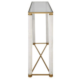White Pillar Console Table - undefined