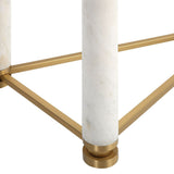 White Pillar Console Table - undefined