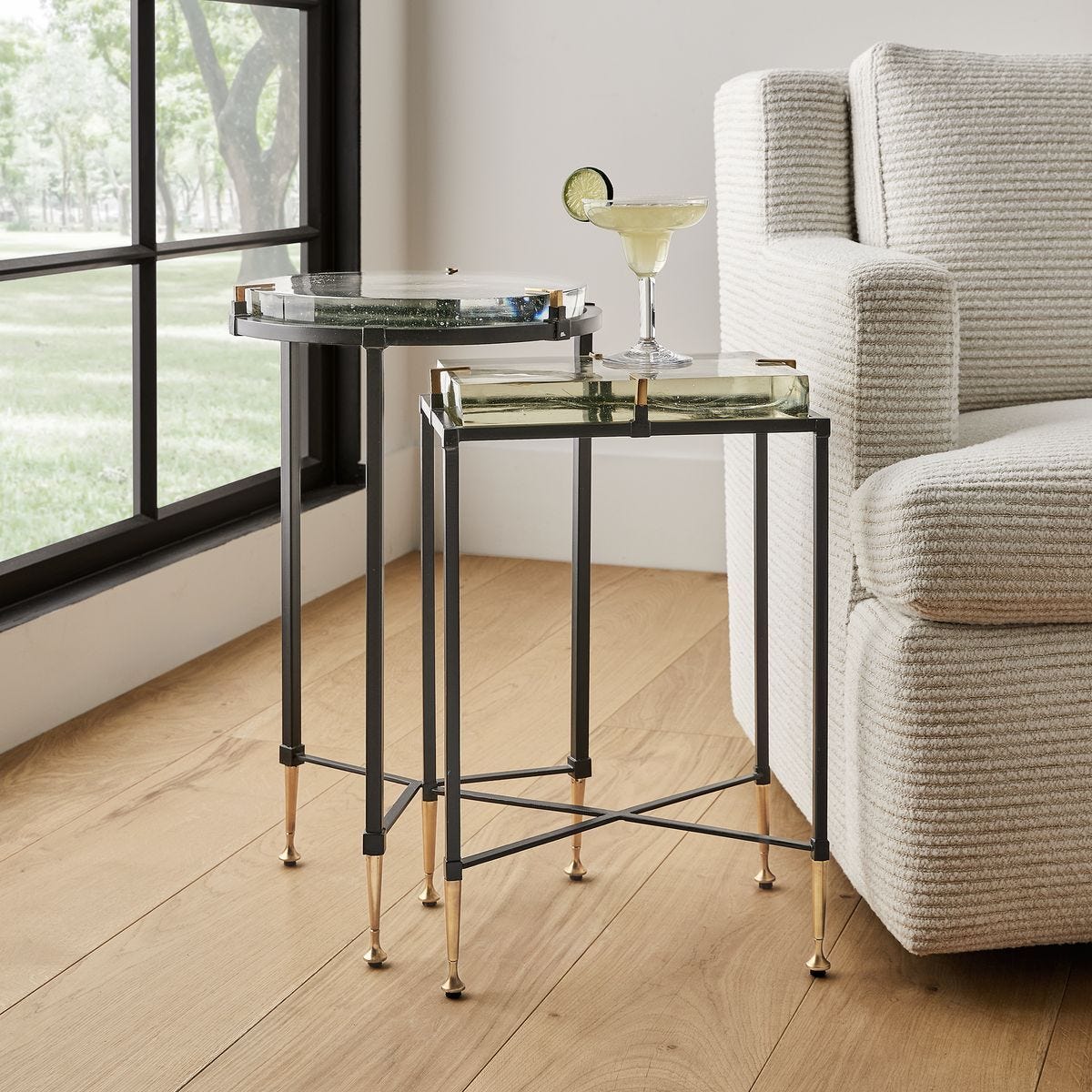 Ice Block Accent Table - Round - undefined
