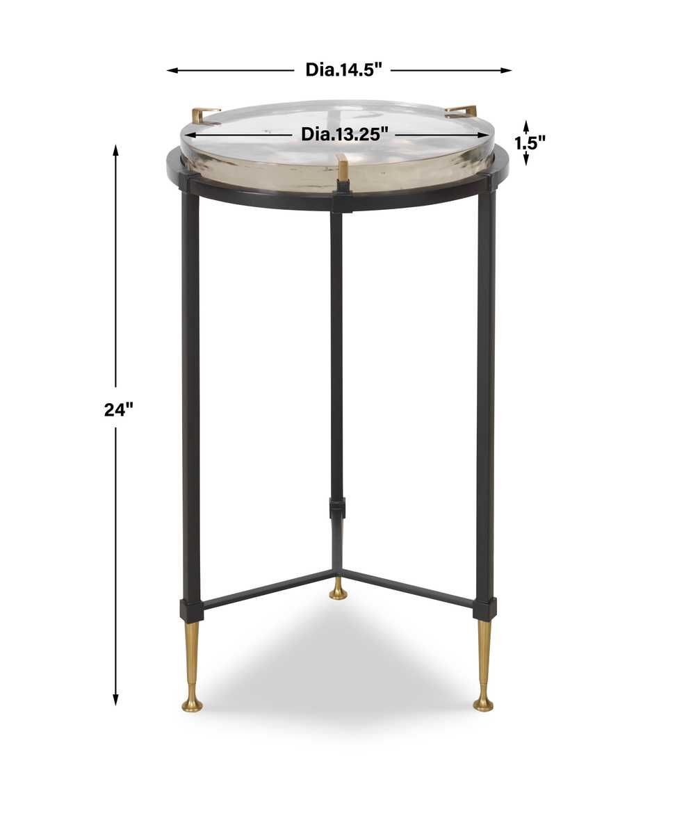 Ice Block Accent Table - Round - undefined