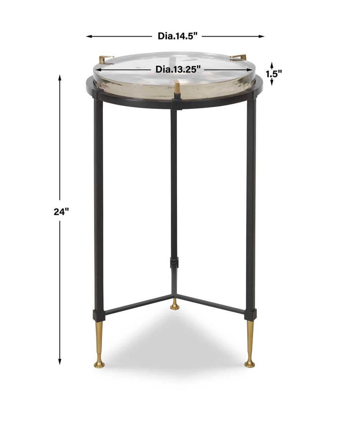 Ice Block Accent Table - Round - undefined