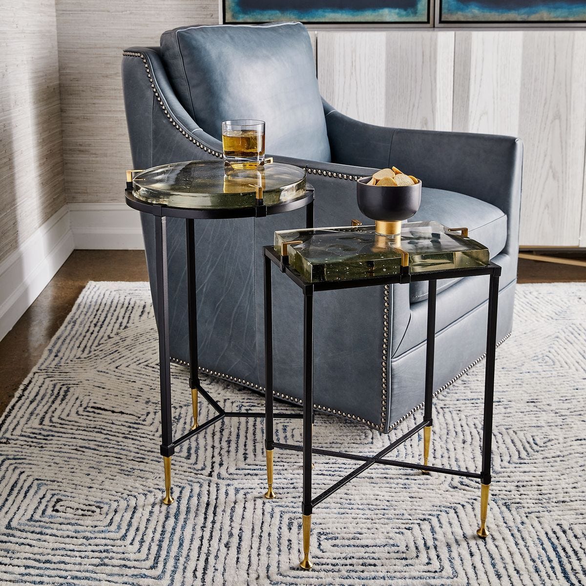 Ice Block Accent Table - Round - undefined