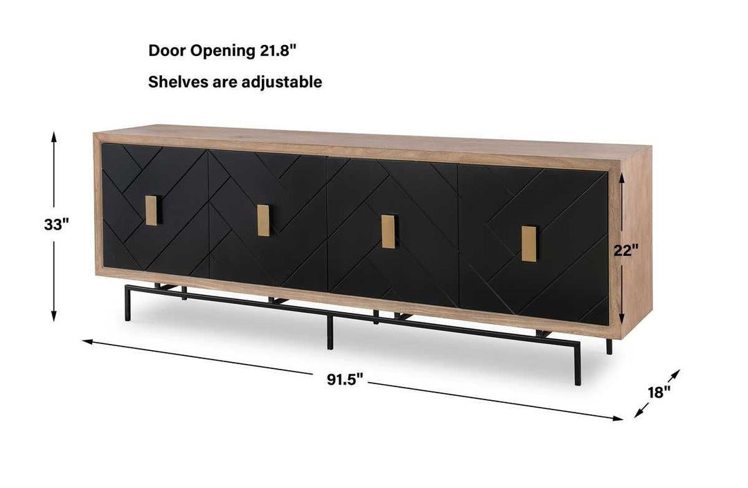 Interlace 4 Door Cabinet - undefined