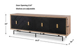 Interlace 4 Door Cabinet - undefined