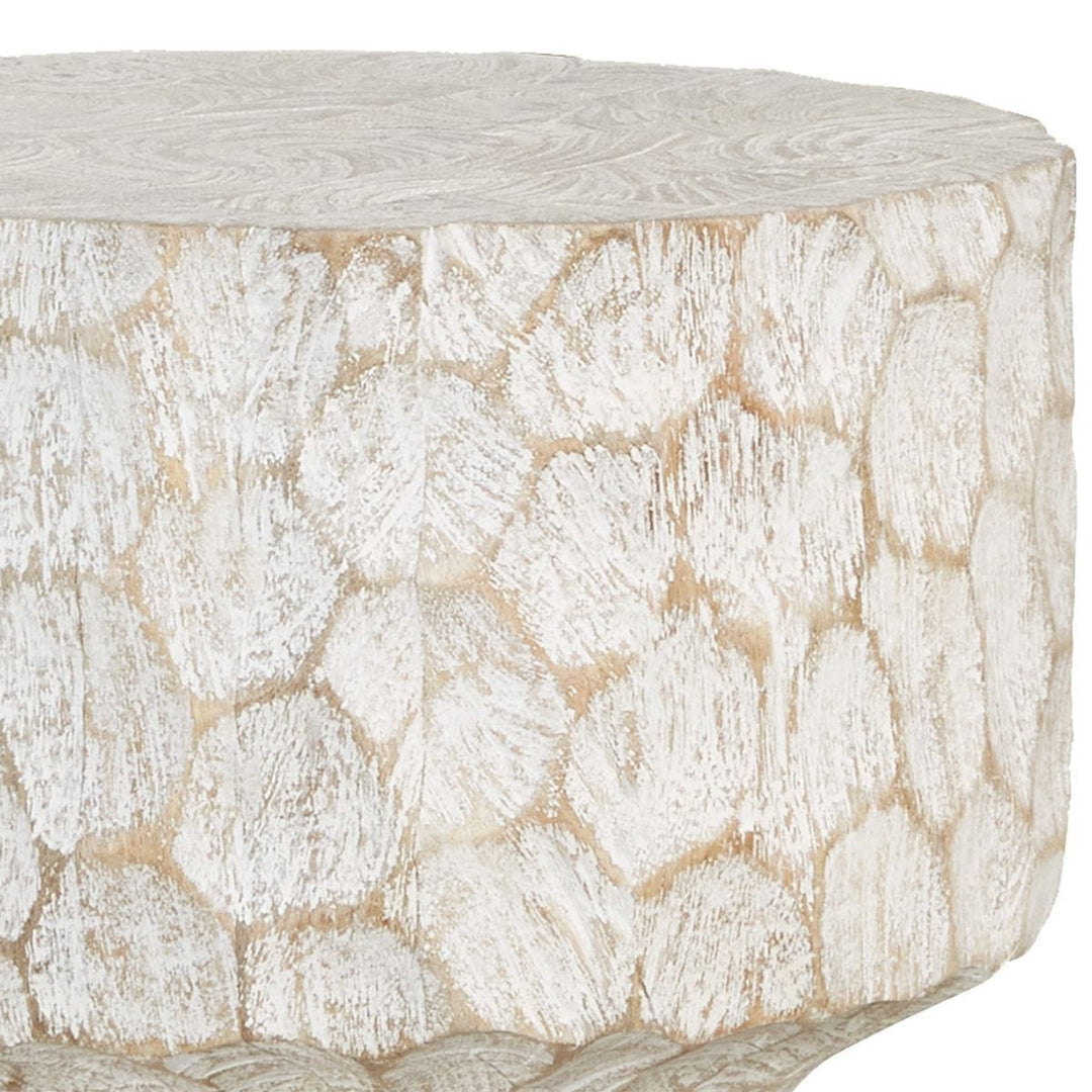 Whittled Accent Table - undefined