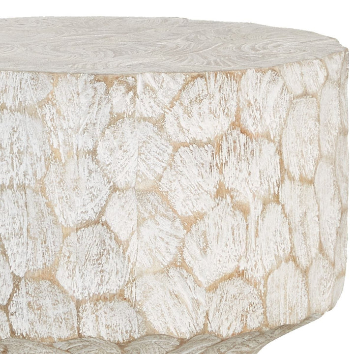 Whittled Accent Table - undefined