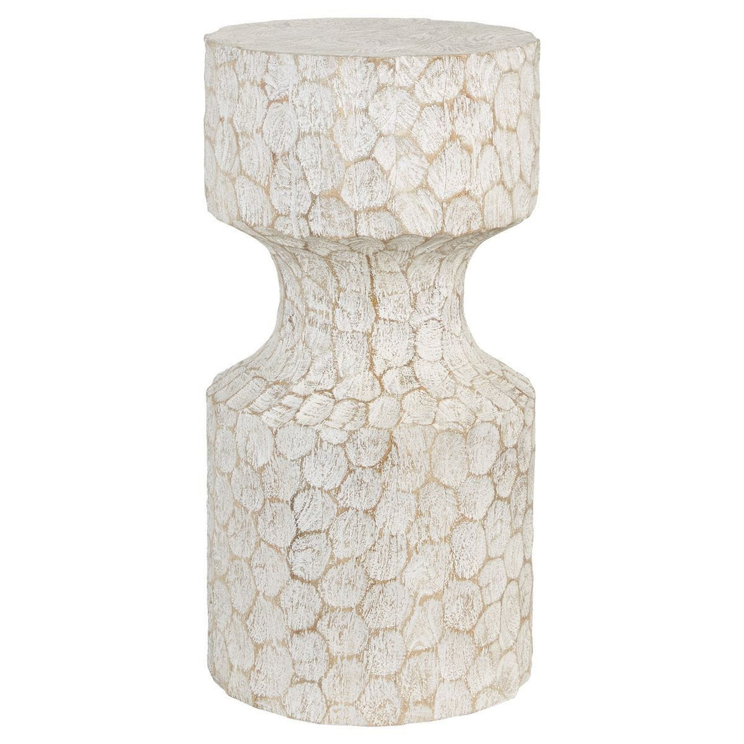 Whittled Accent Table - undefined