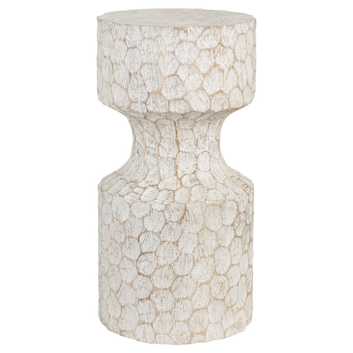 Whittled Accent Table - undefined