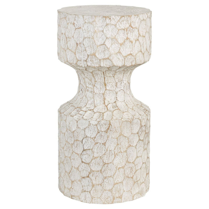 Whittled Accent Table - undefined
