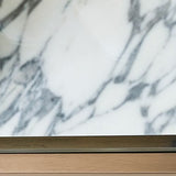 Floating Plane Coffee Table - Marble/Brass - undefined