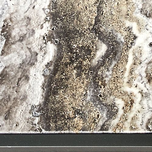 Floating Plane Coffee Table - Travertine/Bronze - undefined