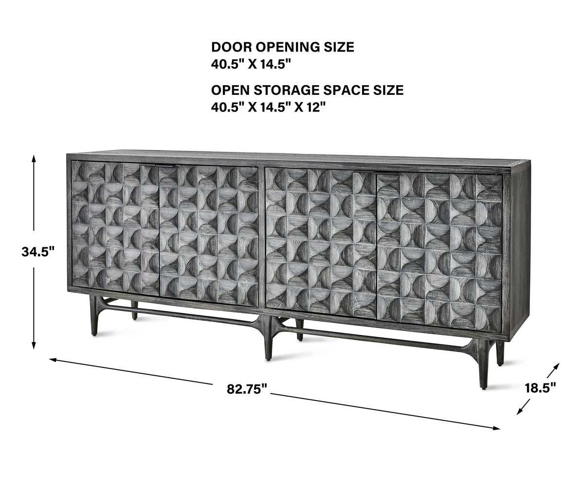 Foursquare 4 Door Cabinet - undefined