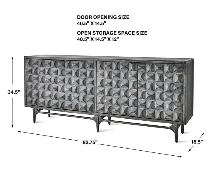 Foursquare 4 Door Cabinet - undefined