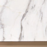 Floating Plane End Table - Marble/Brass - undefined