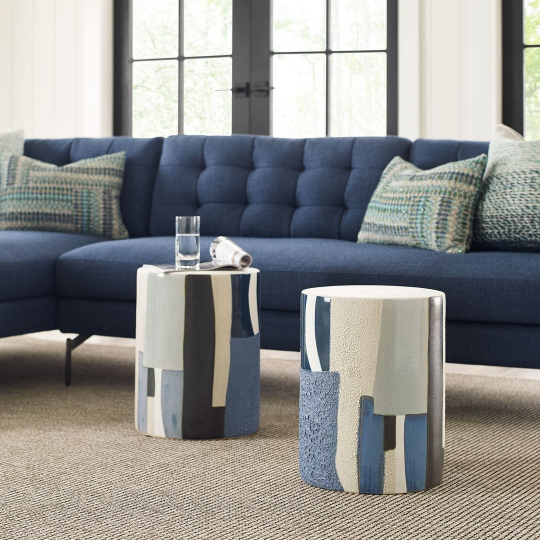 Graph Side Table in Blue - undefined