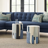 Graph Side Table in Blue - undefined