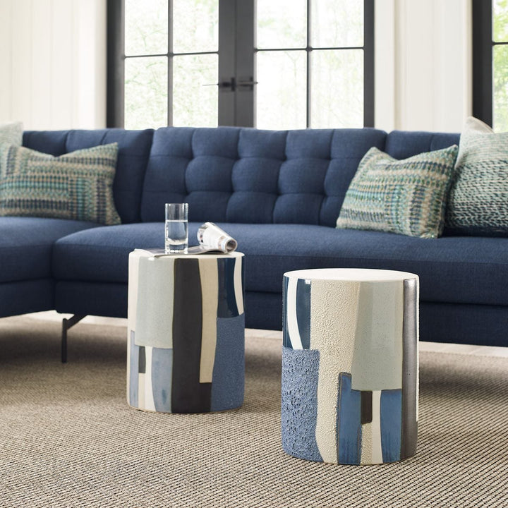Graph Side Table in Blue - undefined