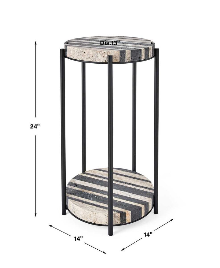 Strie Accent Table - undefined