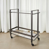 Roll Along Bar Cart - Bronze - undefined