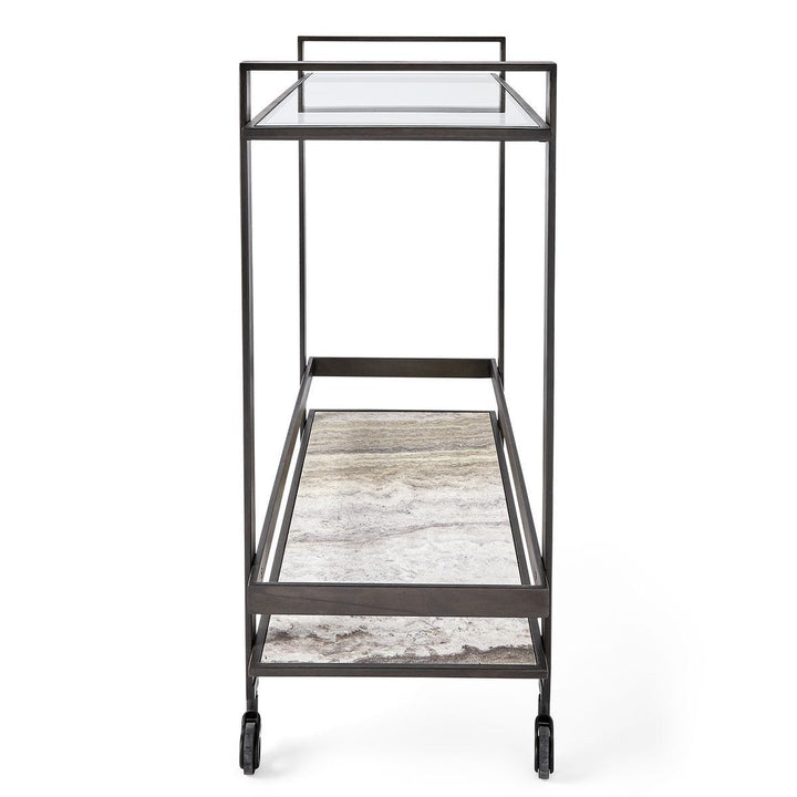 Roll Along Bar Cart - Bronze - undefined