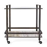 Roll Along Bar Cart - Bronze - undefined