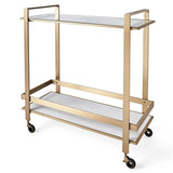 Roll Along Bar Cart - Brass - undefined