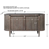 Tambour Cabinet - Natural Wash - undefined