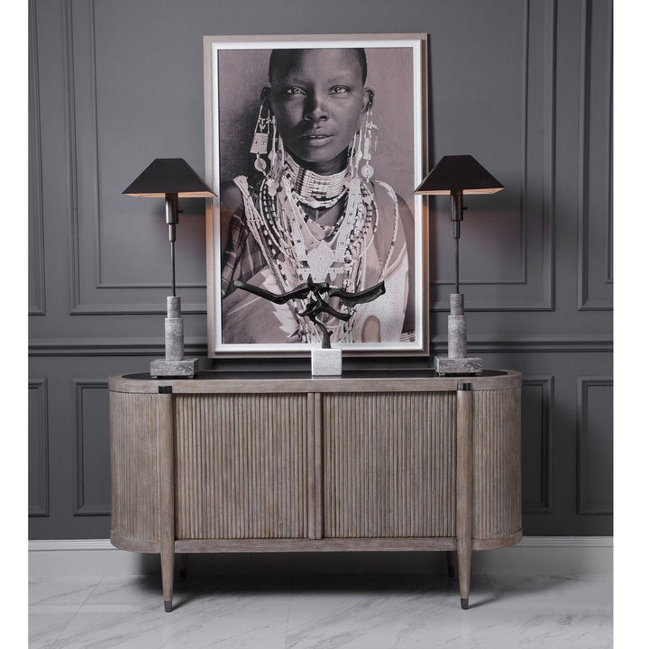 Tambour Cabinet - Natural Wash - undefined