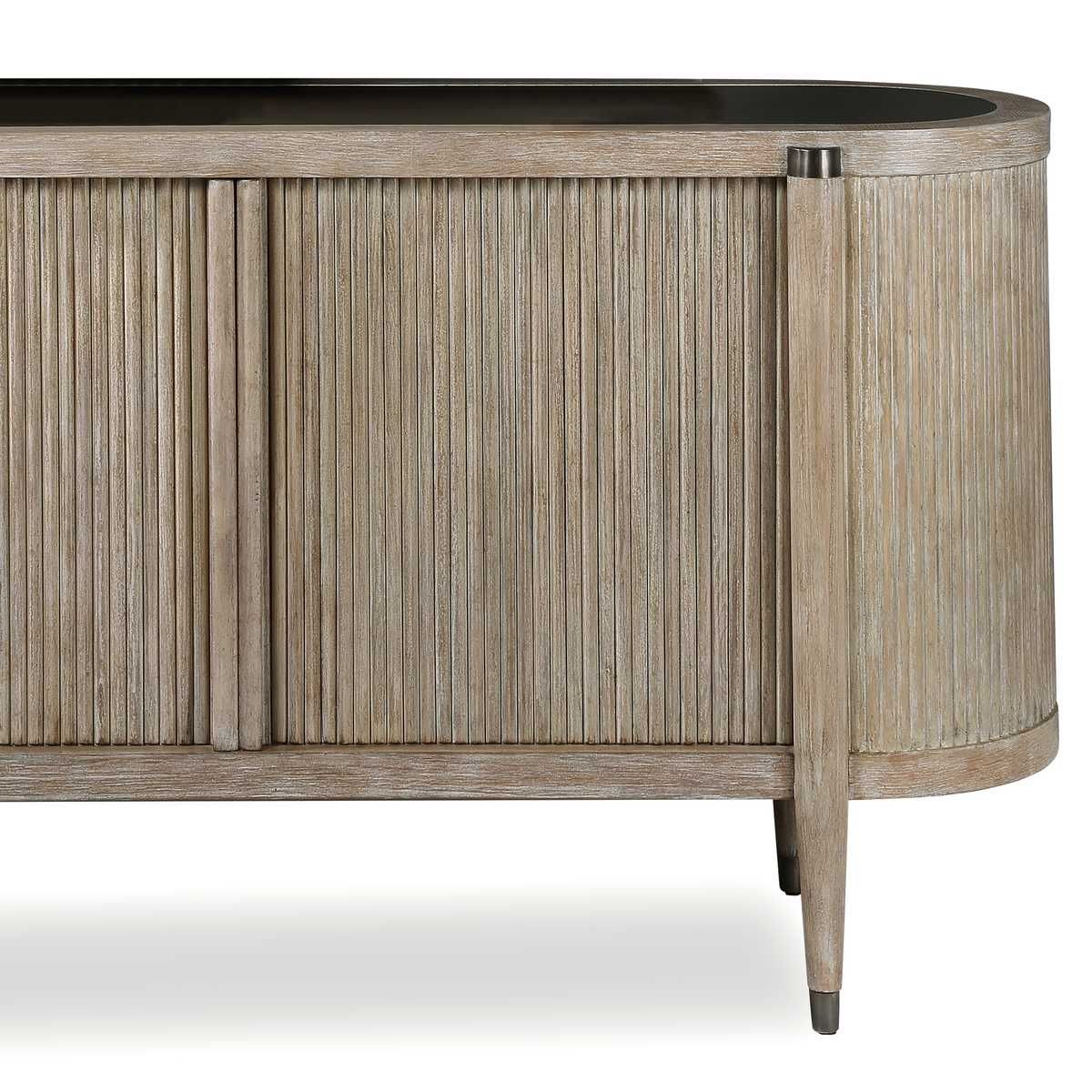 Tambour Cabinet - Natural Wash - undefined