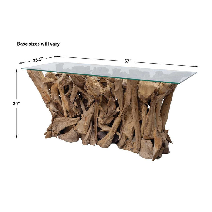 Teak Root Console Table - undefined