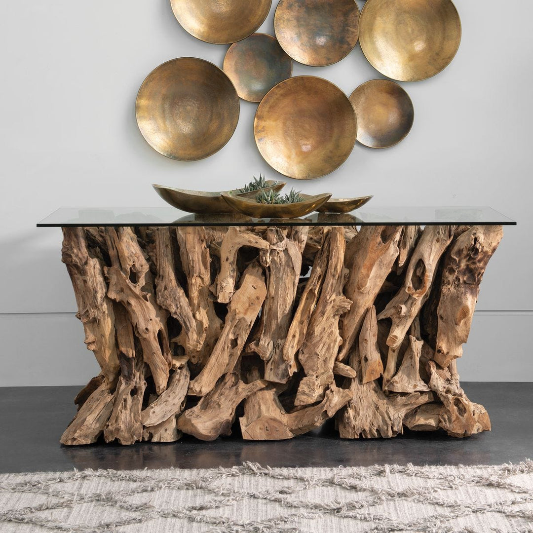 Teak Root Console Table - undefined