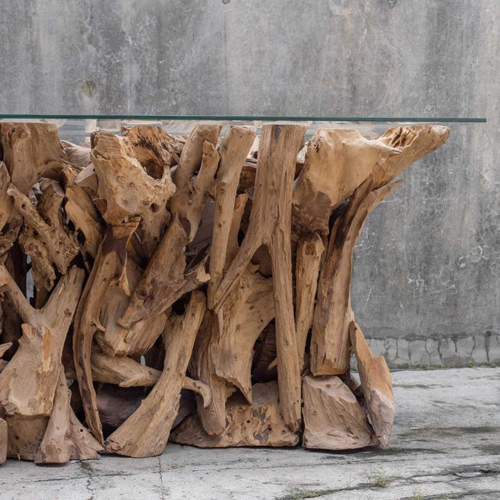 Teak Root Console Table - undefined