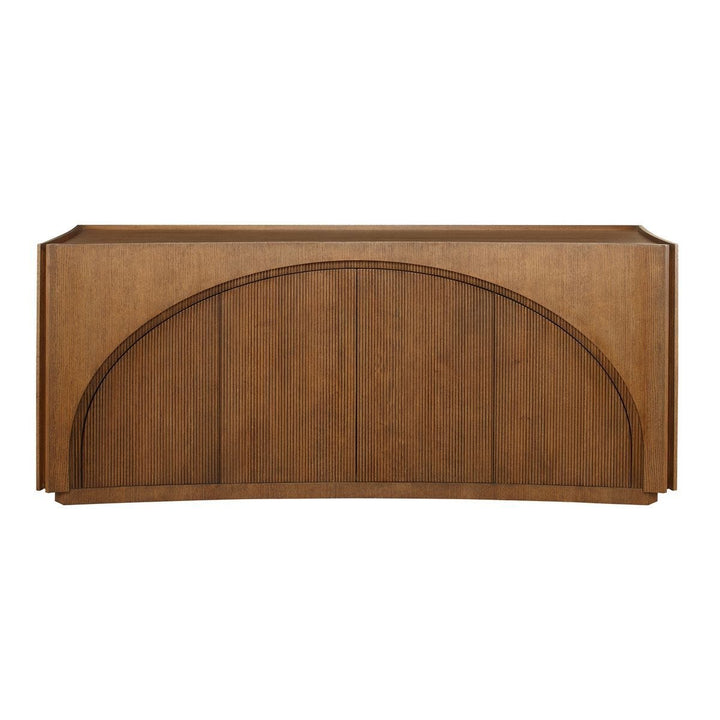 High Light, Lighted 4 Door Console Cabinet - undefined