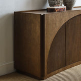 High Light, Lighted 4 Door Console Cabinet - undefined