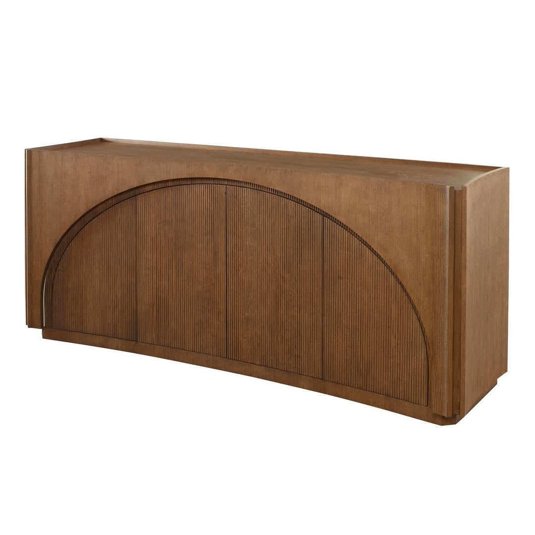 High Light, Lighted 4 Door Console Cabinet - undefined